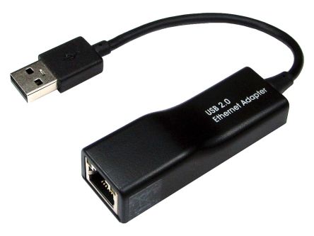 RS PRO Adaptador De Red USB 1.1, USB 2.0, Con. A USB A X 2 Macho, Con. B Ethernet Hembra, 1 Puerto