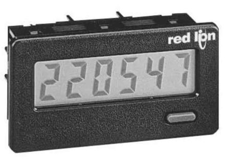 Red Lion CUB4L0 Aufwärts Zähler LCD 6-stellig, Sekunden, 9 28 V Dc