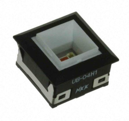 NKK Switches Red Panel Mount Indicator, 16.2 X 16.2mm Mounting Hole Size, Solder Tab Termination