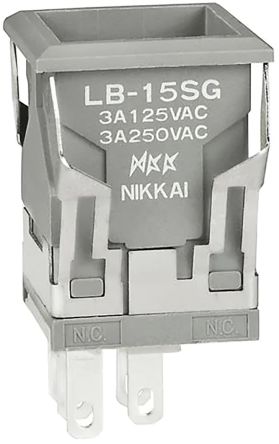 NKK Switches NKK Druckschalter Ein-(Ein) Tafelmontage, 1-poliger Umschalter 30V