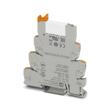 Phoenix Contact PLC-RPT24UC/21/RW Interface Relais, 12V Dc / 24V Dc 12V Dc, 1PDT DIN-Schienen 250V Ac/dc