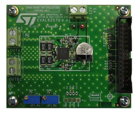 STMicroelectronics L6207Q Entwicklungsbausatz Spannungsregler, Dual Full Bridge Driver Board