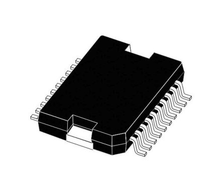 STMicroelectronics 3-Phasen-AC-Motortreiber 3-phasig L6234PD013TR, 150 (Maximum)kHz, PowerSO, 20-Pin, 4A, 42 V, BLDC