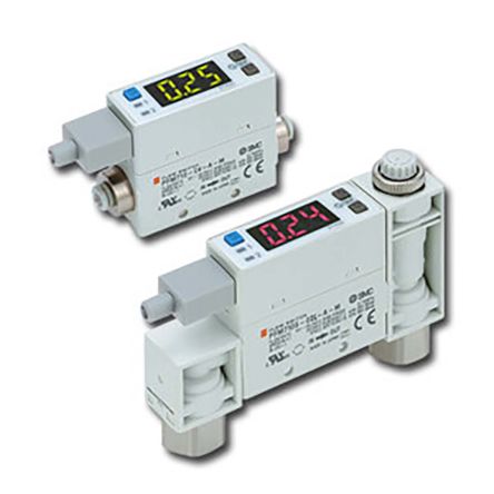 SMC PFM7 Durchflussschalter 24 V DC 0,2 L/min → 10 L/min. Typ Durchflussschalter