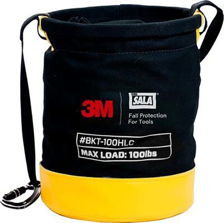 3M Schwarz, Gelb Segeltuch 45.4 Kg Tasche Für Sicherheitsausrüstung, Typ Sicherheitsbehälter Aus Textil Mit Kordelzug