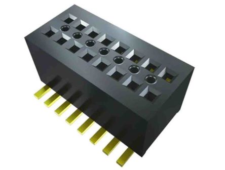 Samtec Conector Hembra Para PCB Serie CLE CLE-105, De 5 Vías En 2 Filas, Paso 0.8, 1.19 Mm, Montaje Superficial,