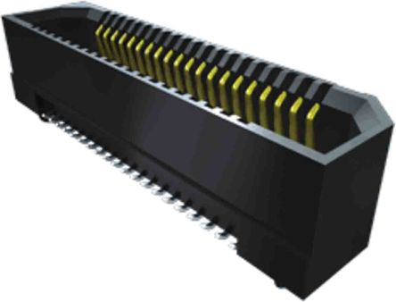 Samtec Conector Hembra Para PCB Serie ERF8 ERF8, De 26 Vías En 2 Filas, Paso 0.8mm, Montaje En Orificio Pasante, Para