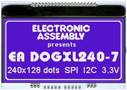 Display Visions EA DOG Monochrom LCD, I2C / SPI Interface