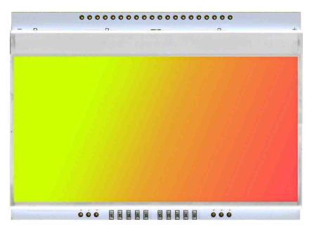 Display Visions Retroiluminación De Display LED, Color Amarillo/verde, Rojo, Dim. 94 X 67mm