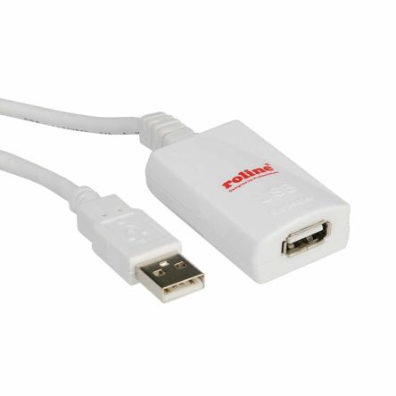 Roline USB-Extender, 5m, USB 2.0, USB 1-Port