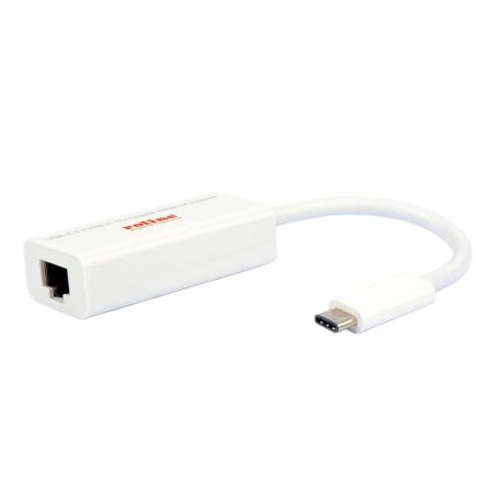 Roline USB-Netzwerkadapter Stecker USB 3.1, USB 3.2 A USB C B RJ45 Buchse Anschluss 1