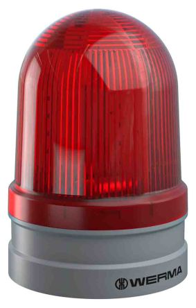Werma EvoSIGNAL Maxi, LED Signalleuchte Rot, 115 → 230 V Ac, Ø 120mm X 173mm