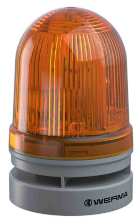Werma EvoSIGNAL Midi LED, EVS, Filament/Warnsummer-Licht Alarm-Leuchtmelder Gelb / 110dB, 115 → 230 V AC