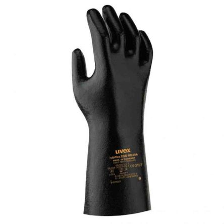 Uvex Antistatische Handschuhe, Größe 9, L, ESD-Sicherheit, Kohlenstofffaser Schwarz 1Paar Stk.