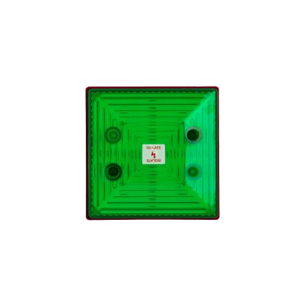 Clifford & Snell SD40 Series Green Steady Beacon, 24 V Dc, Surface Mount, LED Bulb, IP65