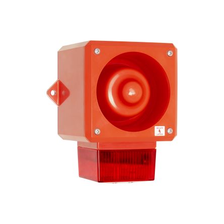Clifford & Snell YL50 Xenon, Stroboskop-Licht Alarm-Leuchtmelder Rot / 112dB, 24 V Dc