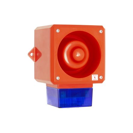 Clifford & Snell YL50 Xenon, Stroboskop-Licht Alarm-Leuchtmelder Blau / 112dB, 24 V Dc