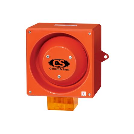 Clifford & Snell YL80 Xenon, Stroboskop-Licht Alarm-Leuchtmelder Orange / 116dB, 230 V