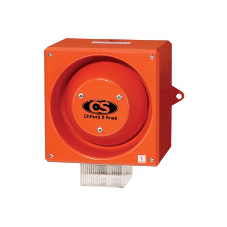 Clifford & Snell YL80 Xenon, Stroboskop-Licht Alarm-Leuchtmelder Klar / 116dB, 115 V Ac