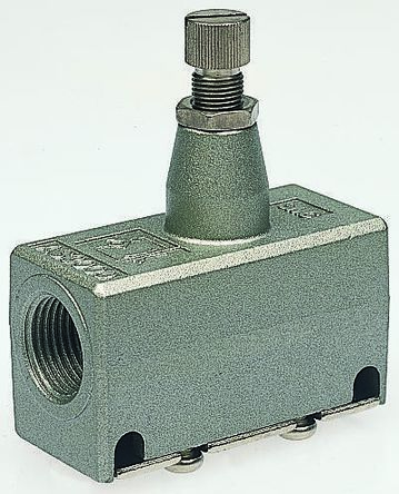 SMC Regulador De Caudal EAS2000-F02, Hembra G 1/4, 1/4 In X 1/4 In
