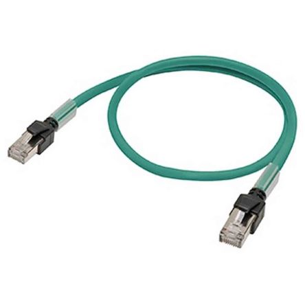 Omron Ethernetkabel Cat.6a, 300mm, Grün Patchkabel, A RJ45 Stecker, B RJ45
