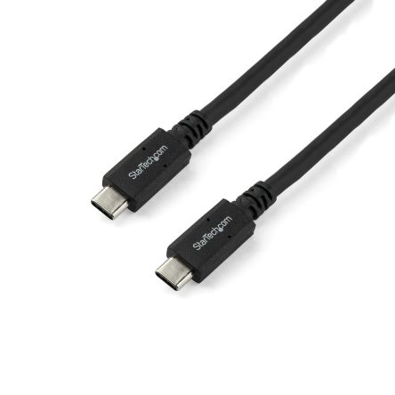 StarTech.com Cable USB 3.0 Startech, Con A. USB C Macho, Con B. USB C Macho, Long. 1.8m, Color Negro