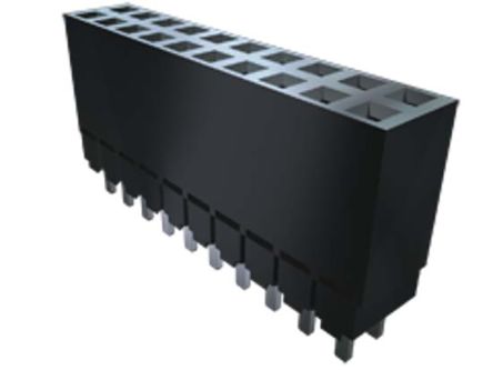 Samtec Conector Hembra Para PCB Serie ESW, De 5 Vías En 2 Filas, Paso 2.54mm, Montaje En Orificio Pasante, Para Soldar
