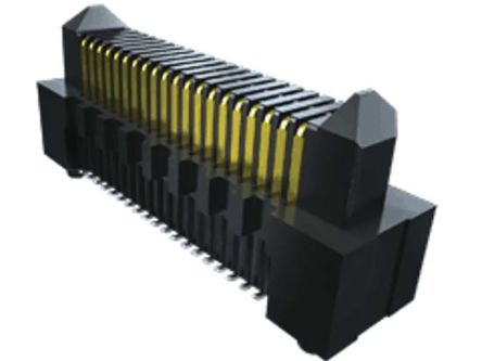 Samtec ERM8 Series Straight PCB Header, 25 Contact(s), 0.8mm Pitch, 1 Row(s), Shrouded