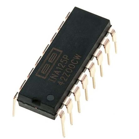 Texas Instruments Instrumentenverstärker INA125P, Offset ±250μV ±15 V, PDIP 16-Pin
