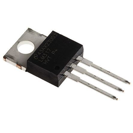 Texas Instruments Regulador De Tensión Lineal, LM317HVT/NOPB, Ajustable 1.5A 1.25 → 57 V TO-220 3 Pines