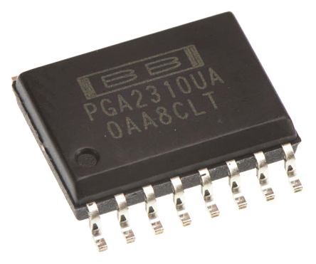 Texas Instruments Audio Lautstärke-Prozessor PGA2310UA, KHzdB 2-Kanal SOIC 16-Pin