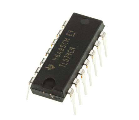 Texas Instruments Amplificadores Operacionales TL074CN, 5 V 3MHZ PDIP, 14 Pines