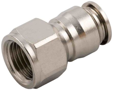 RS PRO Push-in Fitting To Push In 6 Mm, Threaded-to-Tube Connection Style