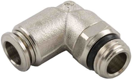 RS PRO Push-in Fitting, Uni 1/4 Male To Push In 8 Mm, Threaded-to-Tube Connection Style