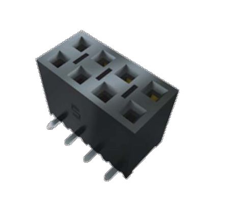 Samtec SSM Series Straight Surface Mount PCB Socket, 20-Contact, 2-Row, 2.54mm Pitch, SMT Termination