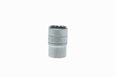 Teng Tools 1/2 In Drive 18mm Standard Socket, 12 Point, 38 Mm Overall Length