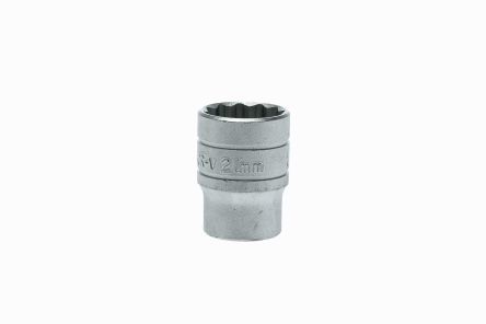 Teng Tools 1/2 In Drive 21mm Standard Socket, 12 Point, 38 Mm Overall Length