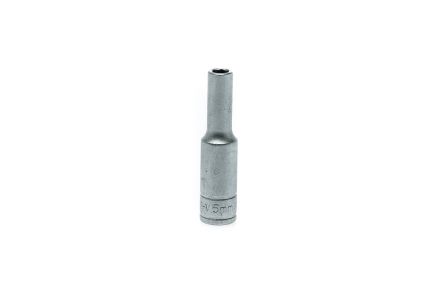 Teng Tools 1/4 In Drive 5mm Deep Socket, 6 Point, 49.5 Mm Overall Length