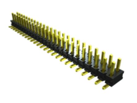 Samtec TMMH Series Straight Pin Header, 8 Contact(s), 2.0mm Pitch, 2 Row(s), Unshrouded