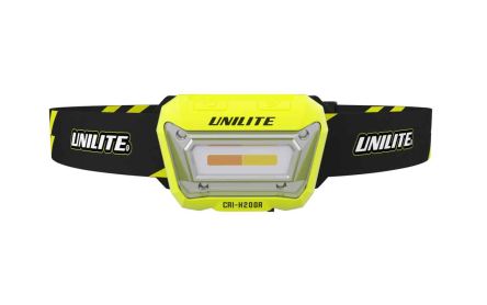 Unilite CRI-H200R LED Stirnlampe 200 Lm / 27 M, Li-Polymer 3,7 V 1500 MAh Akku -Leuchte