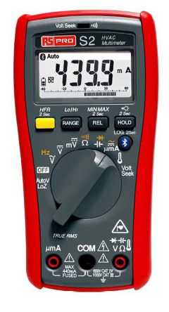 RS PRO HandLED Bluetooth Digital-Multimeter, CAT III, CAT IV 1000V Ac / 400mA Ac, 40MΩ, DKD/DAkkS-kalibriert