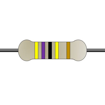 Yageo HHV Metallschichtwiderstand, Axial 4.7MΩ 5% / 0,25W