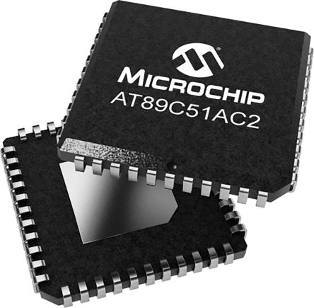 Microchip Microcontrollore, 80C51, PLCC, Microcontrollers, 44 Pin, Montaggio Superficiale, 8bit, 20MHz