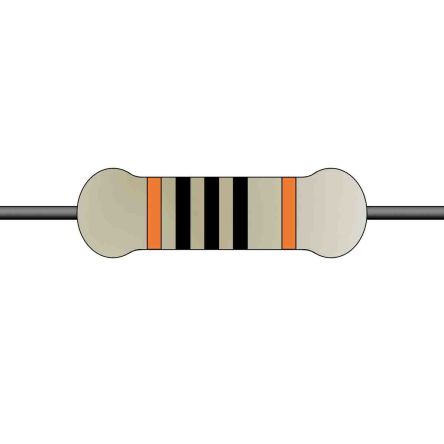 Yageo 100Ω Metal Film Fixed Resistor 0.25W ±1% MFR-25FTE52-100R