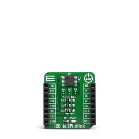 MikroElektronika开发套件, 无线通信开发工具, SC18IS602B芯片, 用于spi 总线和 I2C 总线之间的接口