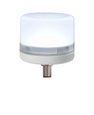 RS PRO, LED Dauer LED-Signalleuchte Weiß, 24 V Dc, Ø 70mm X 75mm