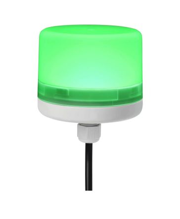 RS PRO, LED Dauer LED-Signalleuchte Grün, 24 V Dc, Ø 70mm X 75mm