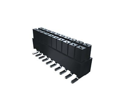 Samtec Conector Hembra Para PCB Ángulo De 90° Serie IPS1 IPS1-120-01-L-D-RA, De 40 Vías En 2 Filas, Paso 2.54mm,