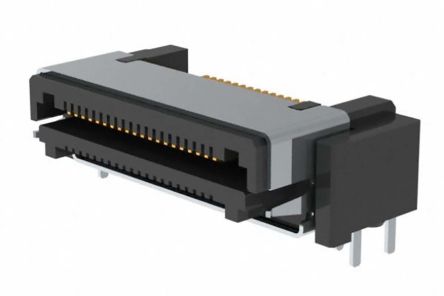 Samtec Conector Macho Para PCB Ángulo De 90° Serie LSHM De 40 Vías, 1 Fila, Paso 0.5mm, Montaje Superficial