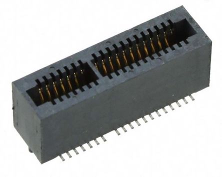 Samtec Conector De Borde MEC1, Paso 1mm,, 1 Fila Filas, Vertical, SMT, Hembra, 2.2A